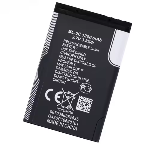 BL-5C Lithium Polymer Phone Battery 3.7V BL5C for Radio Nokia 2610 1100 1110 1112 1116 6230 6630 N70