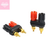 [guyumao] Speaker Banana Plug Terminal Connector Banana Soet Dual Female Banana Plug For Speaker Amp