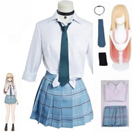 Anime My Dress Up Darling Kitagawa Marin Cosplay Costume JK School Uniform Skirt Outfits Halloween C