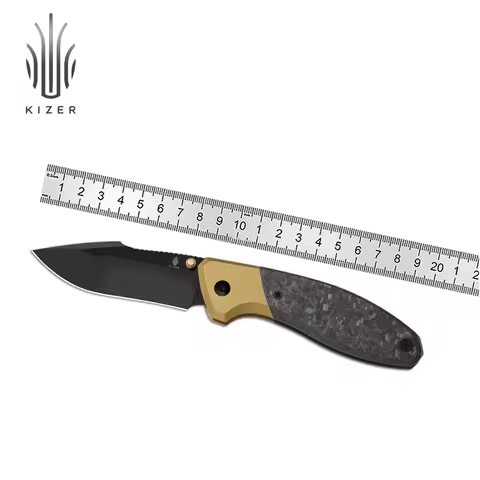 Kizer Folding Knife Staffi Ki3695A1/Ki3695A2 Bulli Ki3695A3/Ki3695A4 Titanium Handle with S45VN Stee