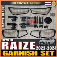 TOYOTA RAIZE 2022-2024 GARNISH SET MATTE BLACK (RAIZE ACCESSORIES)