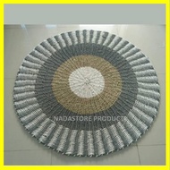 Rug Anyaman Seagrass / Karpet Anyaman / Karpet Bulat / Floor Mat / Minimalis Aesthetic Elegan Premiu