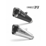 Project79 Muffler Universal 51mm QPM23 With Silencer Black Silver Scooter Modification Motor Exhaust