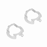wowotw Headlight Adapters,, Silver Corrosion Resistance LED Retainer, 1.5 X 1.3in  for Car H7 Lights