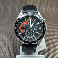 Casio Edifice EFV-550L-1A Standard Chronograph Leather Strap Men's Watch