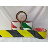 PUTIH MERAH (1pcs) Opp Plastic Duct Tape Red White Police Line/Opp Duct Tape "Hoki" 48mm x 72 Yard