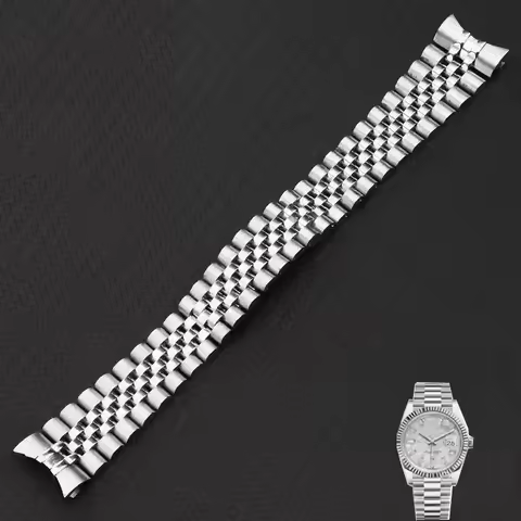 20mm 21mm 904L Solid Stainless Steel Watch Accessories Band For Rolex DATEJUST DAY-DATE OYSTERPERTUA