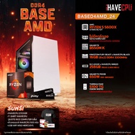 iHAVECPU คอมประกอบ BASED4AMD-24 AMD RYZEN 5 5600X 3.7GHz 6C/12T / ไม่มีการ์ดจอไม่สามารถใช้งานได้ (อัพเกรดการ์ดจอติดต่อ ADMIN) / GIGABYTE B550M K (REV. 1.1) / KINGSTON FURY BEAST x iHAVECPU 16GB (8x2) DDR4 3200MHz BLACK / THERMALTAKE S100 TG (SNOW WHITE)