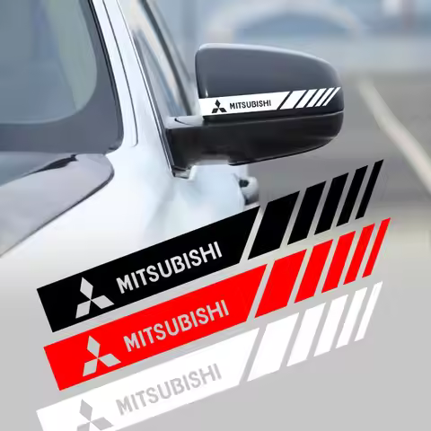 Auto Body Decor Decal Car Stickers Rearview Mirror For Mitsubishi ASX Lancer Pajero Outlander L200 E