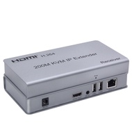 HDMI Extender KVM Extender 4K HD Single Network Cable 60/120/200m HDMI to RJ45 Network Transmission 