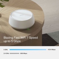 💥全新現貨💥 TP-LINK Deco BE25 BE5000 完整家庭 Mesh WiFi 7 系統  1/2/3件 行貨3年保養
