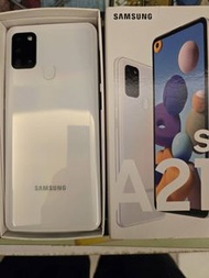 【二手 】6.5 吋 O 極限全螢幕 SAMSUNG Galaxy A21s 白色 主相機畫素 4800 萬畫素 RAM記憶體 4 GB ROM儲存空間 64 GB 電池容量 5000 mAh