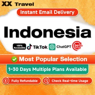 Indonesia eSIM 1-30Days 500MB-30GB+ Unlimited Data Travel eSIM Indonesia Batam Bali