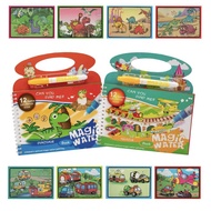 LionMeow Magic Water Book Drawing Colouring Doodle Magic Pen Reusable Water Coloring Books