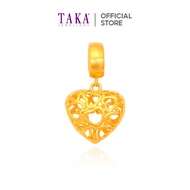 TAKA Jewellery 916 Gold Charm Heart-shaped