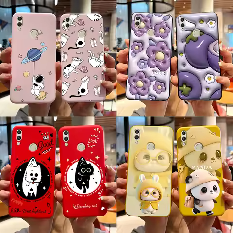 For Huawei Honor 8X Case Honor 8A 8C 8S Cover Cute Rabbit Panda Painted Soft TPU Phone Case For Hono