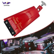 Simhoa Stainless Steel Cowbell Percussion Cowbell Lightweight Cheering Cowbell for