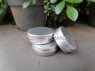 Kemasan Aluminium Pot Pomade Polos (6x3 cm 1.5 oz 50 gr) - Alum Silver