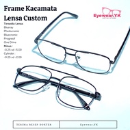 2731 Retro Aviator Glasses | Custom Minus Photochromic Lenses | Spring Stem