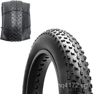 Tire20-4.0Fat Tire26-4.0Bicycle Snowmobile Foldable Tire All Black  TFOA