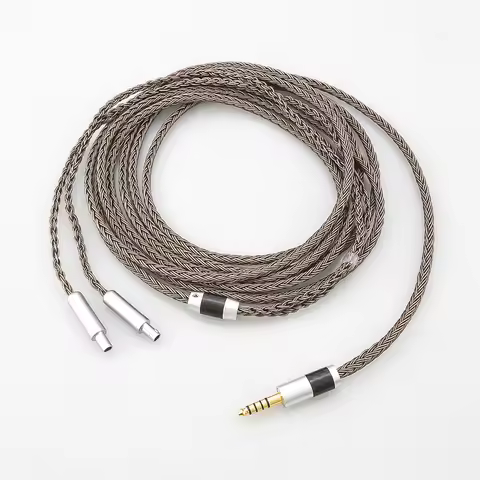 HiFi xlr 4.4 2.5 3.5mm 16 Cores Earphone Cable For Sennheiser HD800 HD800s HD820s HD820 Enigma Acous