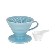 HARIO - V60 陶瓷咖啡濾杯-02-淺藍色 (VDC-02-BU) 手沖濾杯