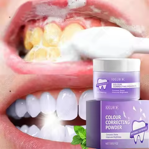 5 Days Teeth Whitening Powder Remove Plaque Stains Dental Calculus Oral Hygiene Cleaning Fresh Bad B