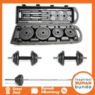 Peralatan Fitness Set Dumbel 50kg Dumbell Barbel 50kg