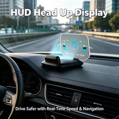 C1-C3 Navigation All-in-One Smart HUD OBD+GPS+Google Maps+AI Speeding Warning Real-Time Road Analysi