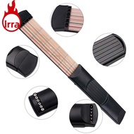 IRRA Pocket Guitar, 6 String 6 Fret F/Beginne Chord Trainer, Light Weight Maple Wood Guitar Practice