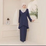 KURUNG MODEN NAVY BLUE