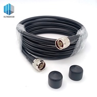 LMR400 RF Kabel Sepaksi 7D-FB Penyambung Kabel Kehilangan Rendah N Male ke N Male Antena Penyuap LMR