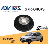AISIN ADVICS Heavy Duty G7R-040/S Brake Drum Rotor Set Perodua Kancil ( REAR ) 4H 165MM