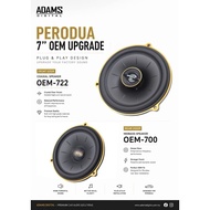 ADAMS DIGITAL LATEST MODEL PERODUA OEM PLUG AND PLAY 7” MIDBASS/COAXIAL SPEAKER  100% ORIGINAL.