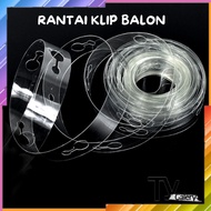 TYG - TY167 Balloon Clip Chain Balloon Clip 5 meters 100 holes balloon letter balloon birthday ballo