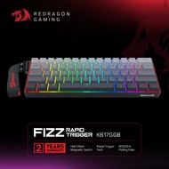 Redragon K617GGB Fizz 60% Wired RGB Gaming Keyboard, 61 Keys Hot-Swap Compact Mechanical Keyboard Pr