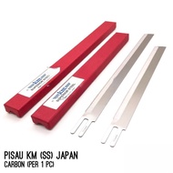 Pisau KM SS Carbon Japan Original per 1pc Superior Steel Jepang Mesin Potong Bahan Kain Jahit M-191