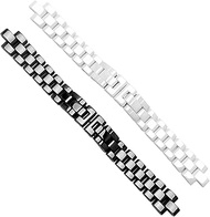 Ceramic Watch Strap Replacement for Chanel J12 Watch Genuine Ceramic 16/19mm (Black, 19mm)