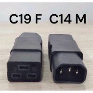 C19F UPS C14M Electrical Socket Converter