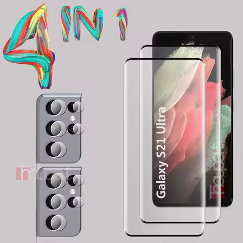 3D Tempered Glass For Samsung Galaxy S21 Ultra Screen Protector Camera Lens Film Samsung S21 Ultra G