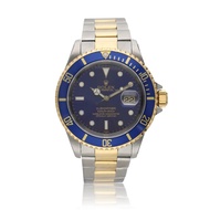 Rolex Submariner Reference 16613, a yellow gold and stainless steel automatic wristwatch with date, circa 1999