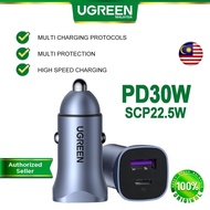 UGREEN Car Charger Dual USB Type C 36W PD 20W QC 3.0 2.0 Power Delivery Quick Charge Fast Charging S