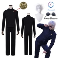 Anime Jujutsu Kaisen Satoru Gojo cosplay Costume High school uniform wig glasses top pants gojo cosp