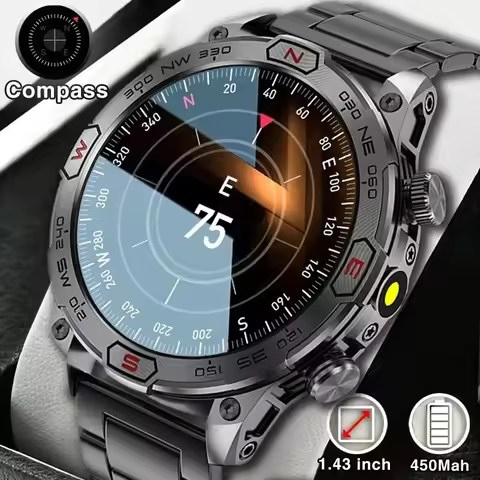 2025 New Outdoor Military GPS Smart Watch Men 466*466 HD AMOLED Full Touch Screen Bluetooth Call IP6