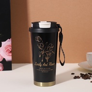 316 Stainless Steel Bottle Water Bottle 2-Way Drinking Coffee Cup Large Capacity Stainless Steel The