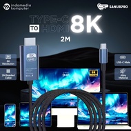 TYPE-C CABLE TO HDMI 8K CABLE TYPE C TO HDMI 8K TYPE C TO HDMI CABLE 8K 2M