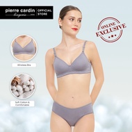 Pierre Cardin Bra &amp; Panty Set Natural Cotton Without Wire 607-60003B