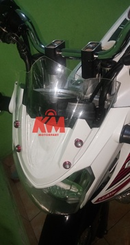 Visor Windshield Yamaha Vixion Lama Old NVL 2012 2013 2014 2015 Hitam dan Bening Untuk Vixion 2012 -