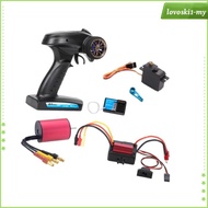 [LovoskibcMY] Brushless Motor, Esc Receiver, Remote Controller, Servo & Rocker  Upgrade Kit for  A95