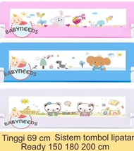 69 cm bedrail pengaman kasur bayi / bed rail murah /pagar kasur bayi